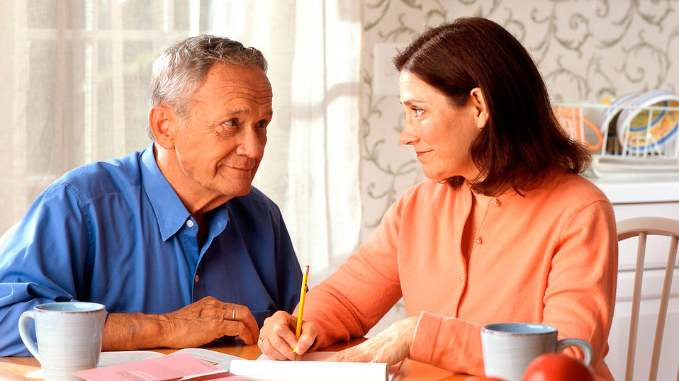 Letting your elder parent in on the plans for his caring can avoid future stress for both of you.